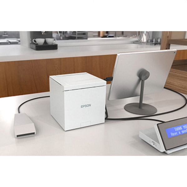 エプソン 感熱 レシートプリンター(TM-m30III-H) ホワイト