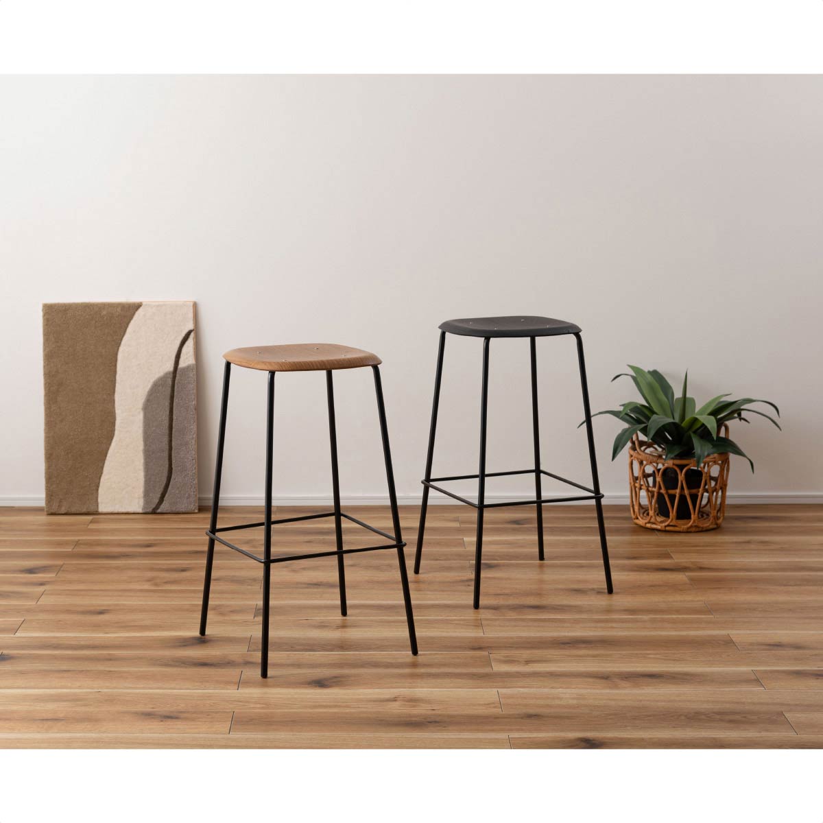 ハイチェア ブラック