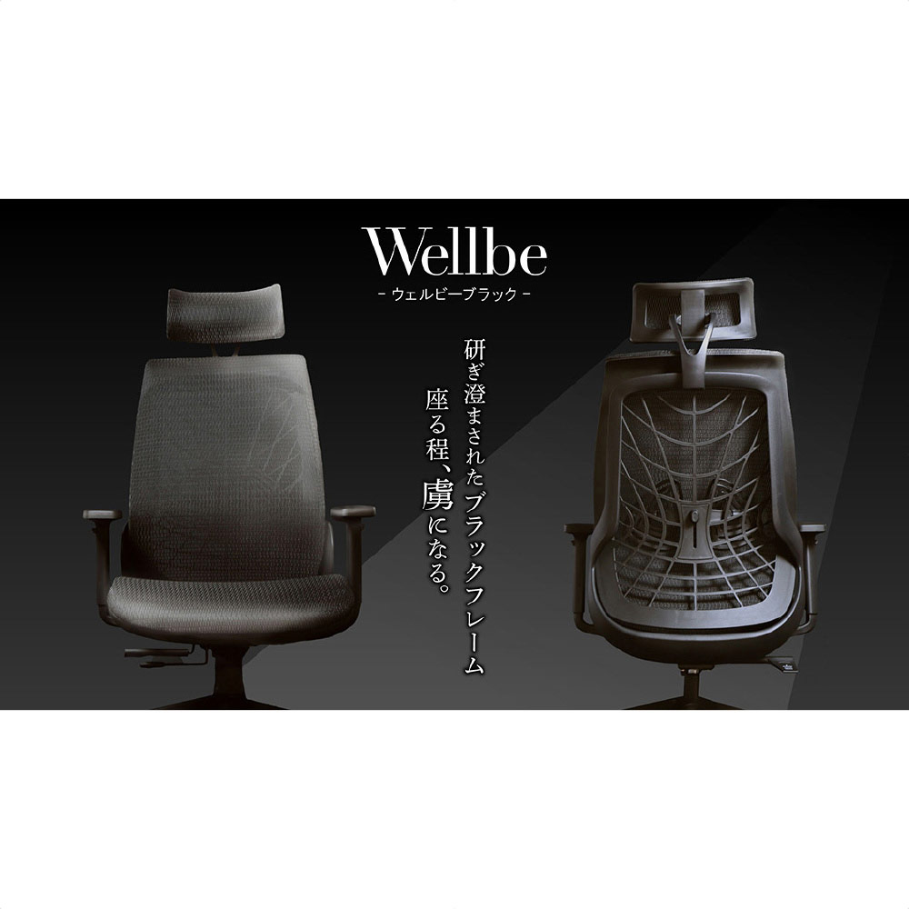 ウェルビーチェアブラックフレーム  ブラック