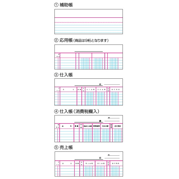 ルーズリーフ型帳簿 ルーズリーフ26穴 B5補助 リ－106
