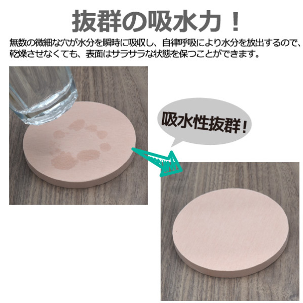 珪藻土コースター（ラウンド）通販ストア・エキスプレス