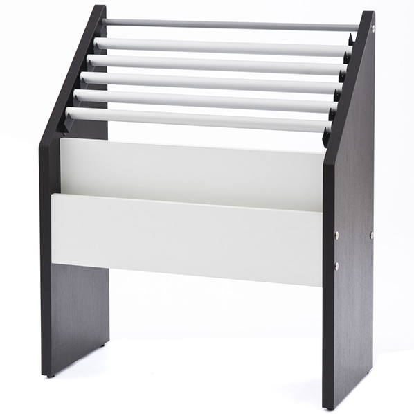 アールエフヤマカワ 木製新聞掛け ダーク×ホワイト