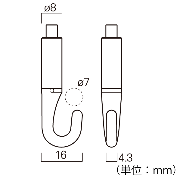 ミニハンガーセットB ミニハンガーセットB 1m 1セット