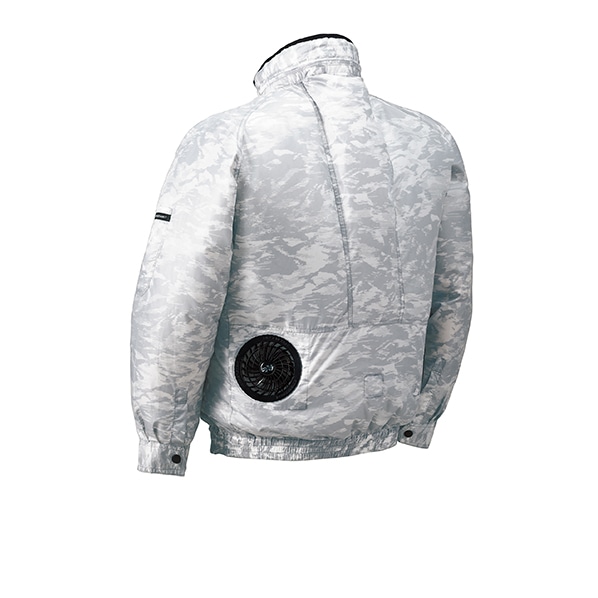 Airフード付き長袖ジャンパー シルバー迷彩 クロダルマ ファン 春夏 通販 ストア エキスプレス