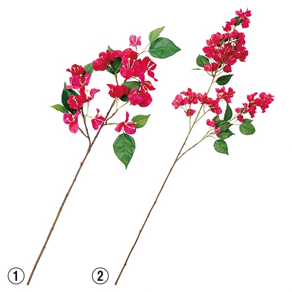 ブーゲンビリアスプレー 夏 ボタニカル 装飾 造花 ディスプレイ グリーン トロピカル 通販 ストア エキスプレス