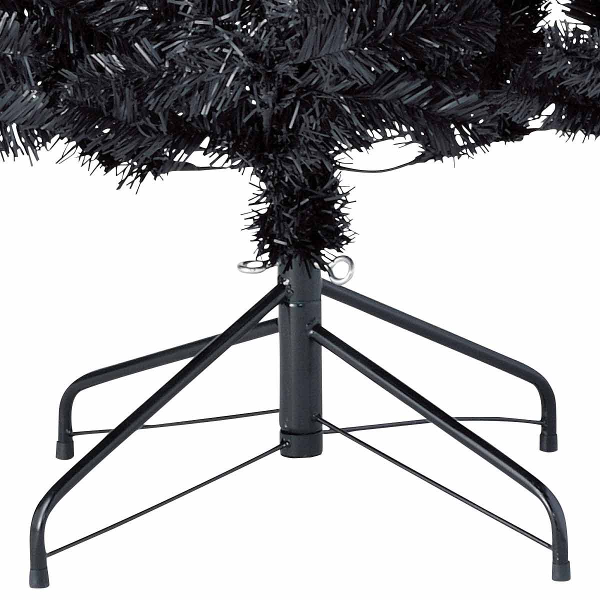 PVCクリスマスツリー ブラック スタンダード H120cm |クリスマス飾り通販 ストエキ