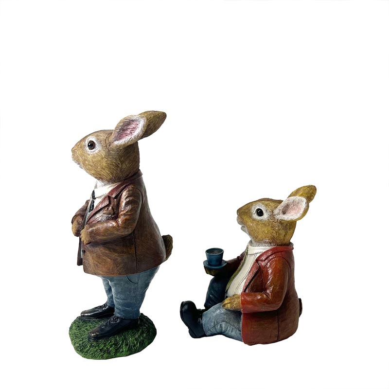 うさぎオブジェ 座りポーズ