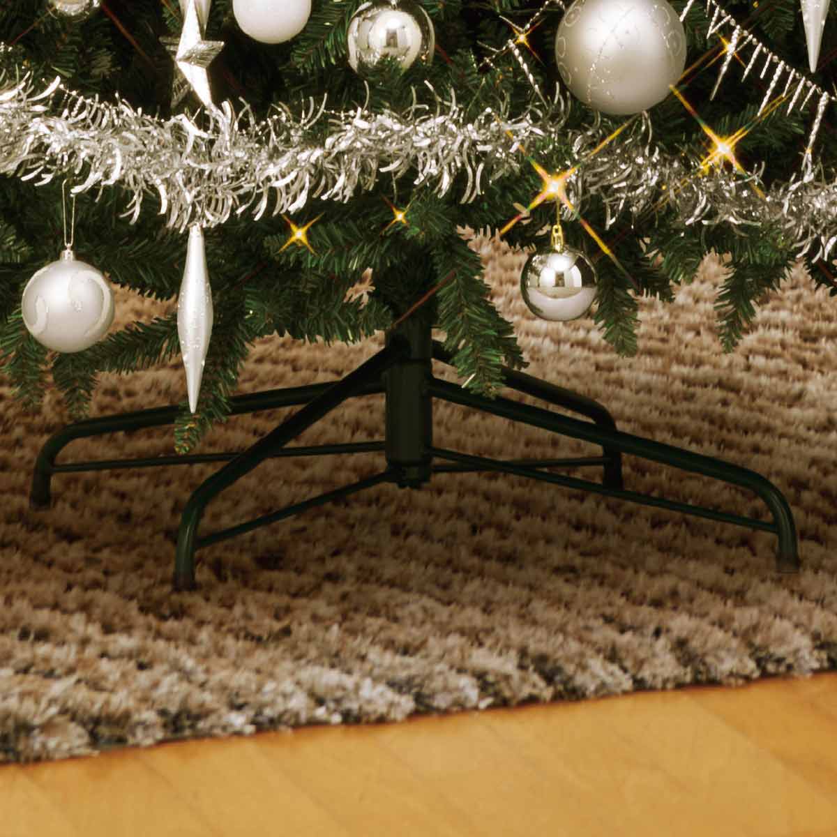 コンチネンタルクリスマスツリーセット シルバー H150xW99cm【通販 ...