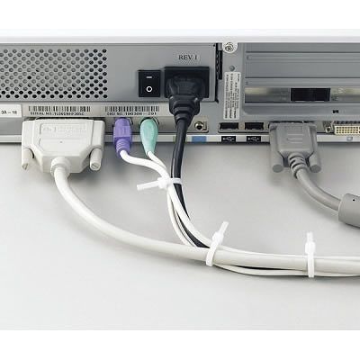 結束バンド 2.2 x 80 mm 白 ケーブルタイ まとめる 送料無料 ネコポス 電気工事用