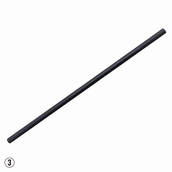 パックスタイル 袋入り紙ストロー 直径6×210mm  袋入り紙ストロー 直径6×210mm 未晒