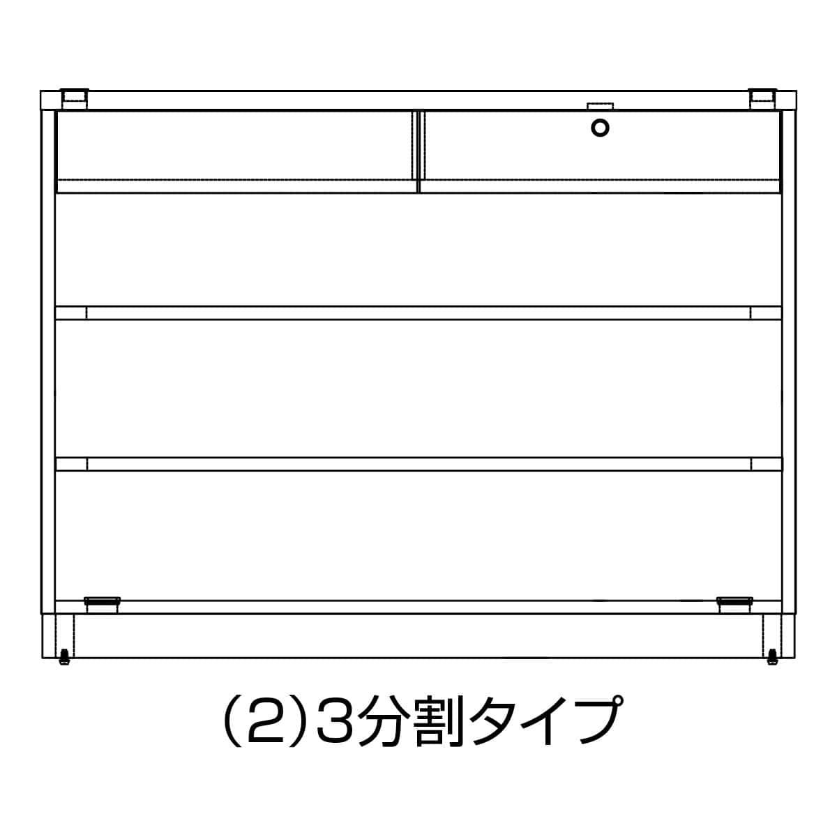 レジカウンター 平台タイプ W120cm エクリュ〔ストエキオリジナル〕 オープンタイプ