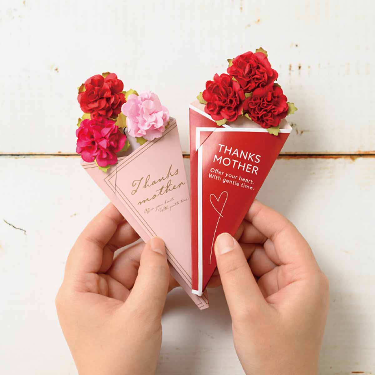 (8)カーネーション レッド (9)カーネーション ピンク