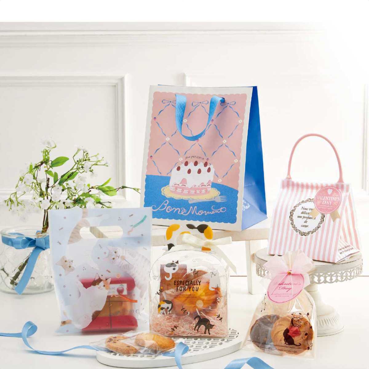 【20枚】 ハンドル付きギフトバッグ ブラウン