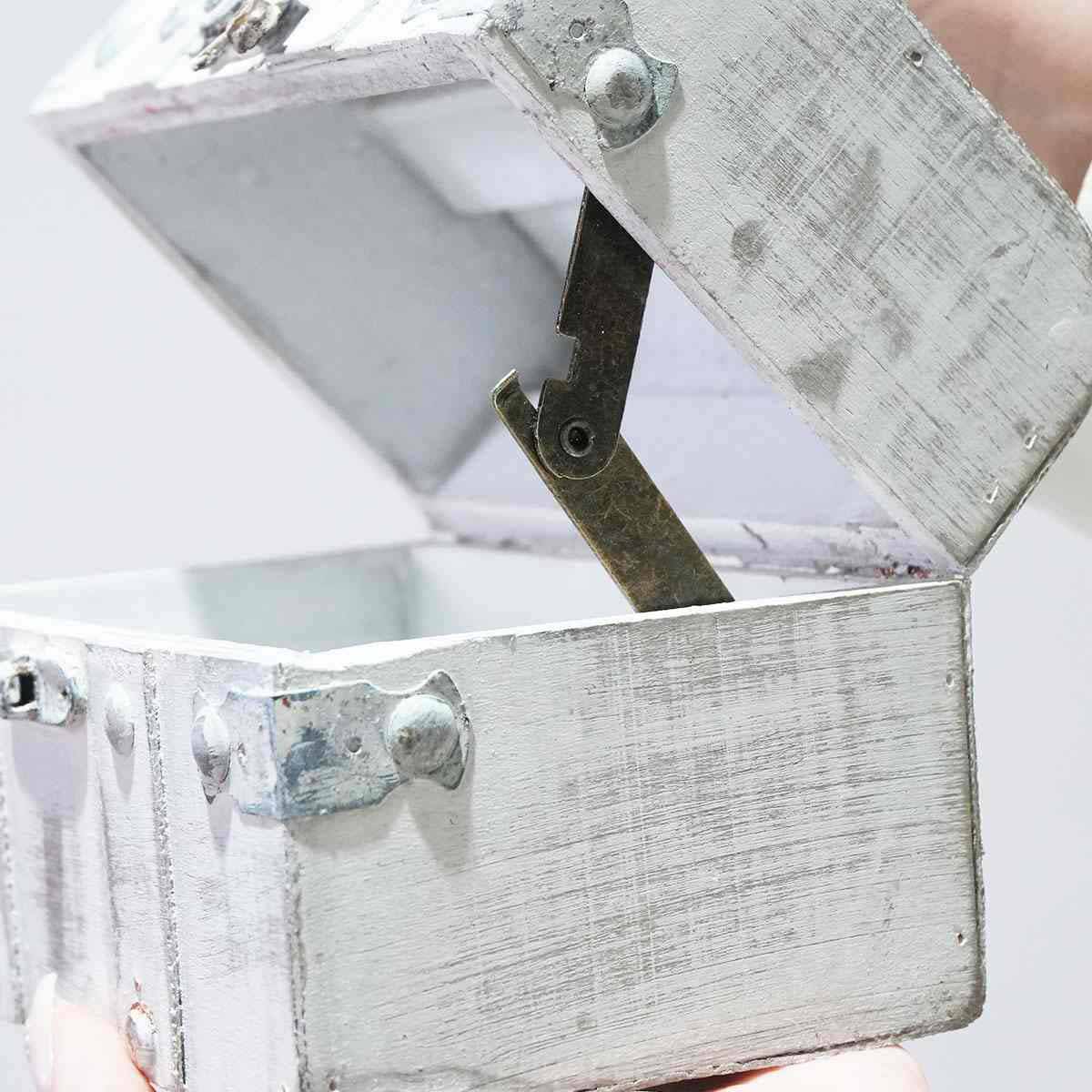 木製トランクボックス ホワイト S