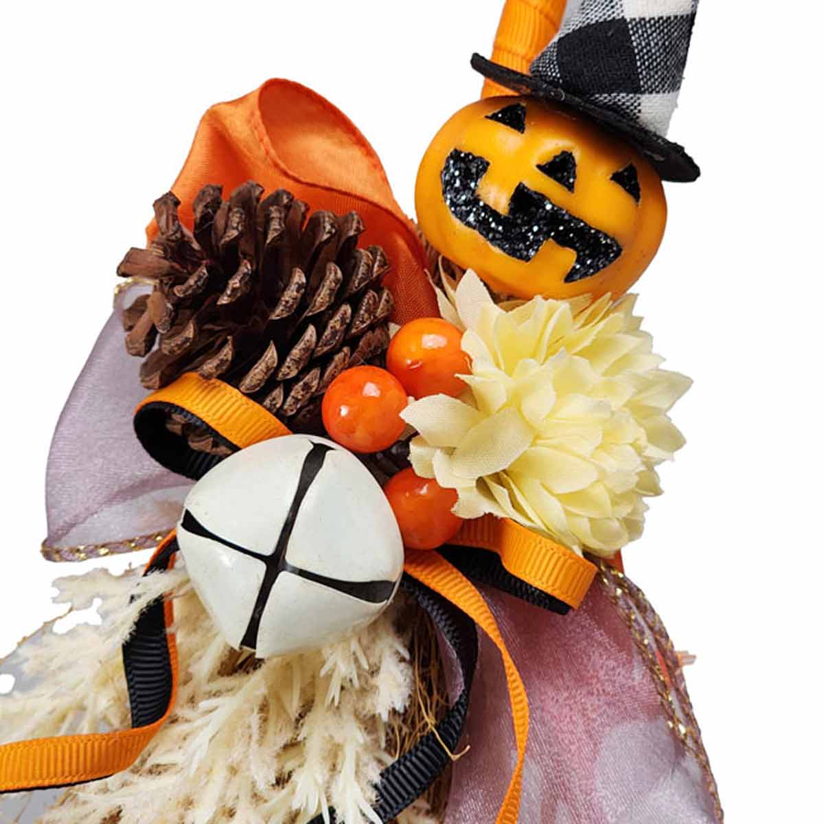 ホウキハンギング30cm(造花) パンプキン