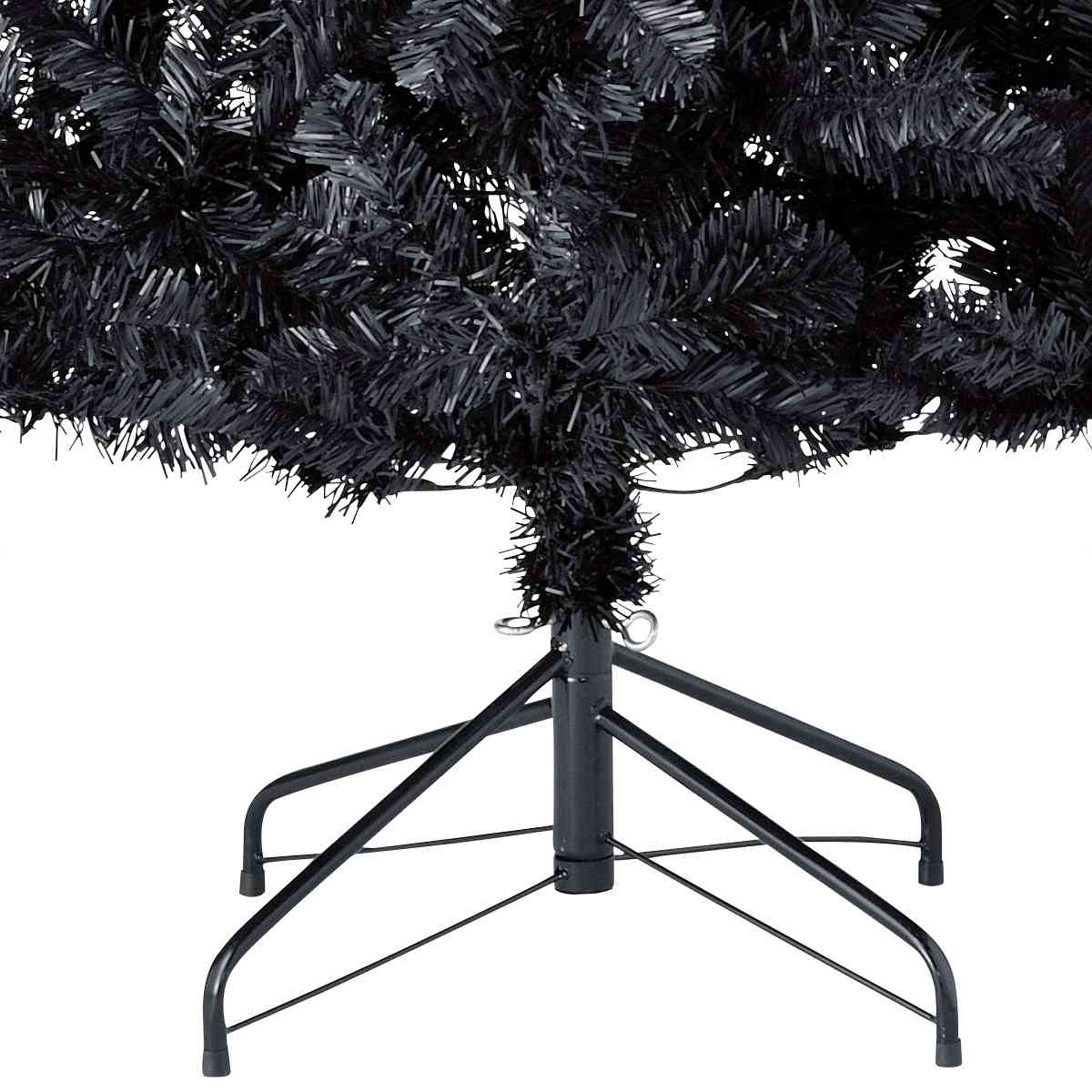 PVCヌードクリスマスツリー ブラック スタンダード 高さ120cm