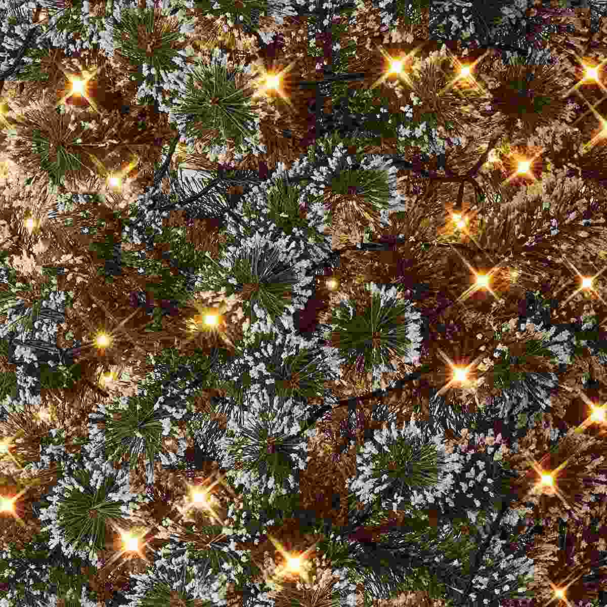 ヌードブラシ クリスマスツリー LEDライト付き  高さ150×幅71cm