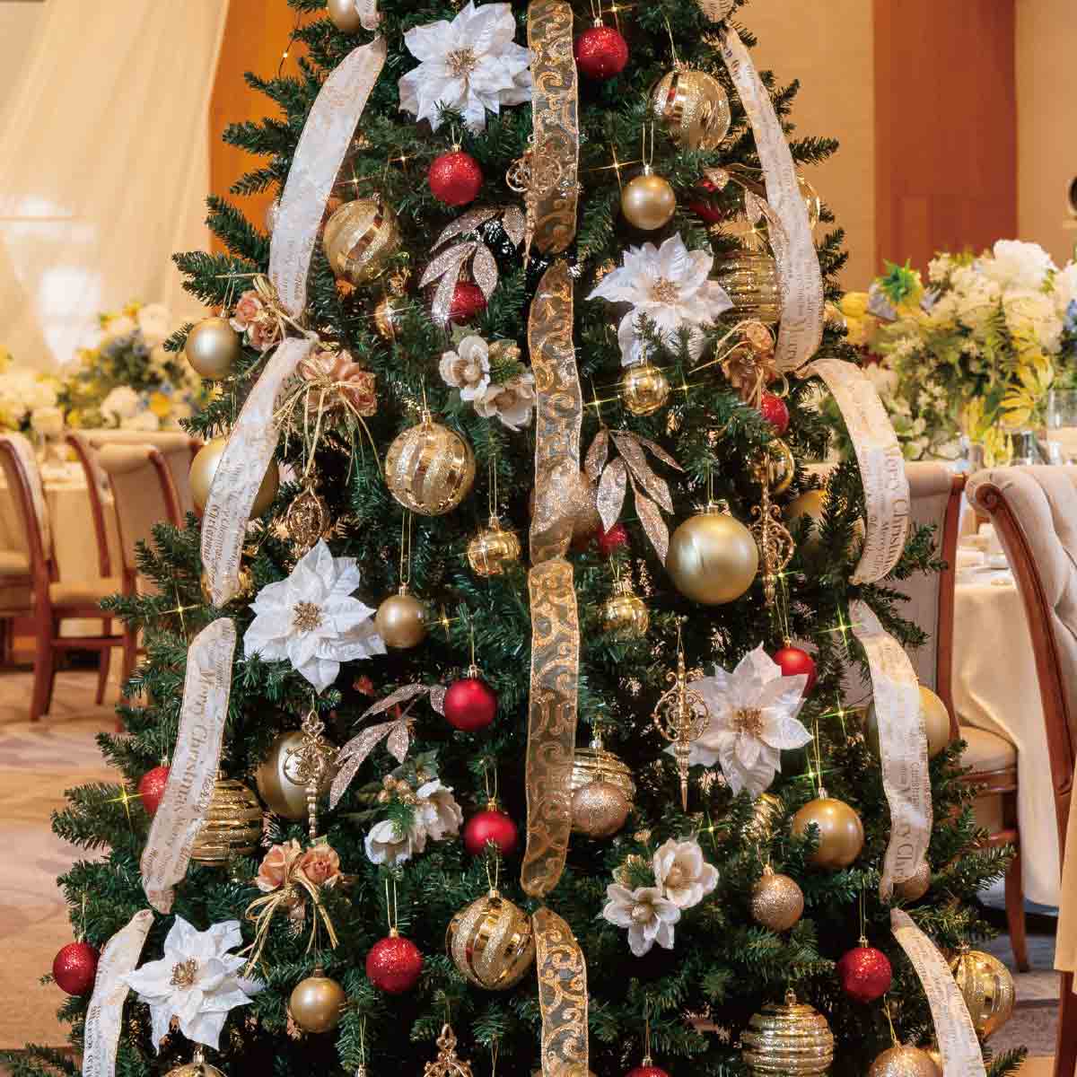 クリスマスツリーセット ゴールド［ストエキオリジナル］ 高さ150cm