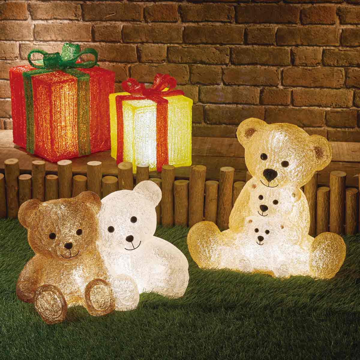 LEDモチーフライト プレゼントボックス イエロー