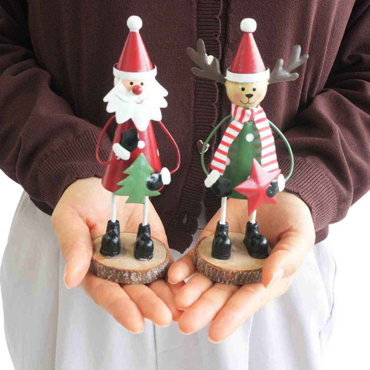 ブリキ スタンド サンタ