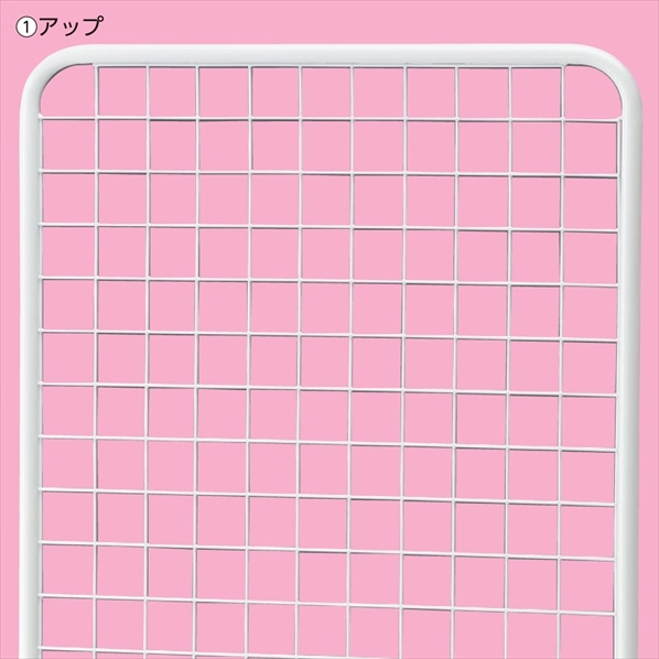 両面ネットスタンド 高さ190cm 白〔ストエキオリジナル〕 幅60cm