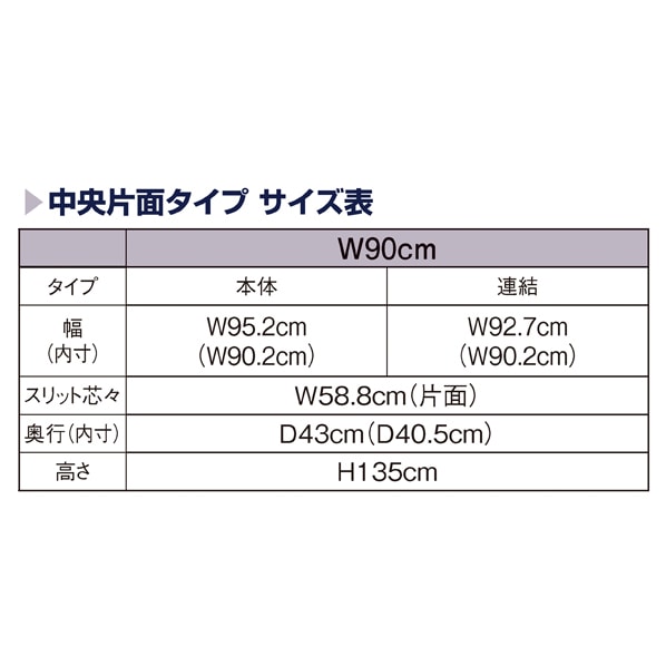 UR90 中央片面タイプ 本体 ホワイト〔ストエキオリジナル〕 ホワイトパネル付き