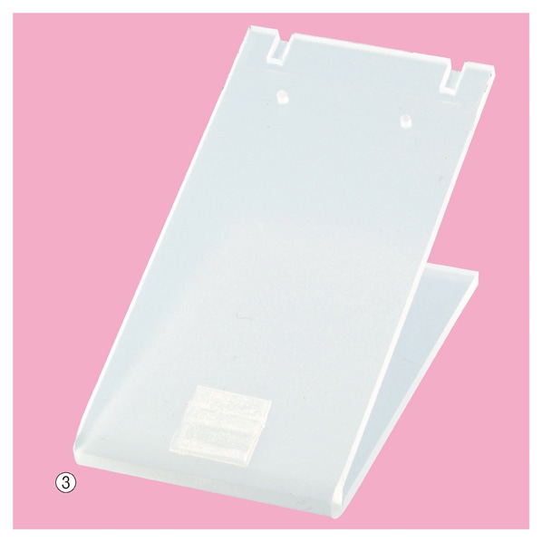 【10個】アクリルL字スタンド 透明マット