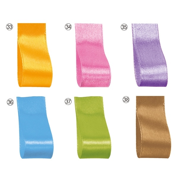 サテンリボン 全19カラー 4サイズ展開 ラッピング用 通販 ストア エキスプレス