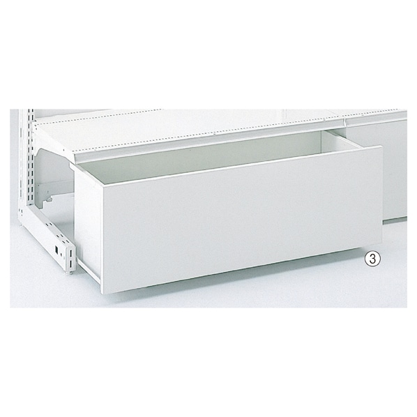 KZ／KS用ストッカーセット 幅90cm用 ホワイト 高さ8cm