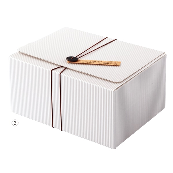 【10枚】ヘッズ シングルホワイトギフトボックス 小 11×9.8×9.7cm