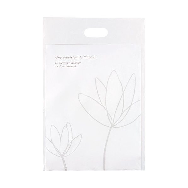 ヘッズ エレガントPEギフトバッグ 半透明 ポリバッグ PEバッグ ハードタイプ 幅18×高さ20×底マチ4cm