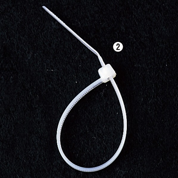 結束バンド 白 長さ10cm