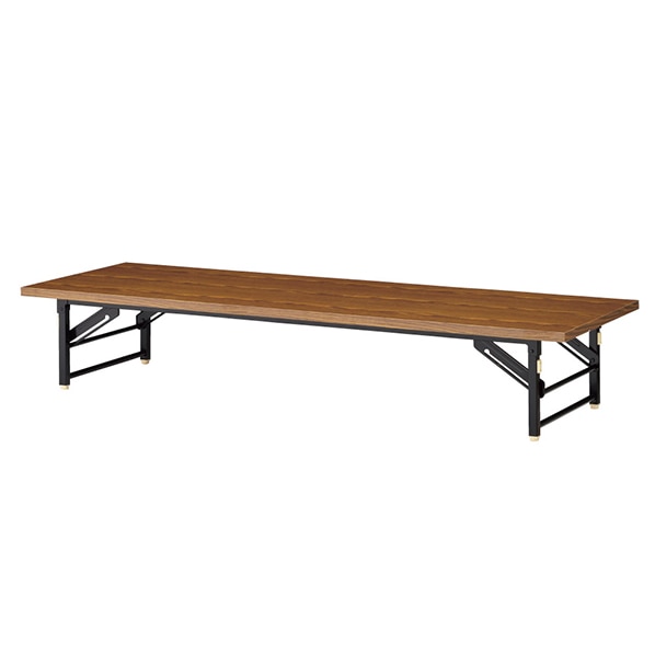 折りたたみ座卓 会議テーブル 幅180cm チーク 奥行45cm