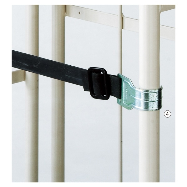 ナンシン 店舗用ラスパレ用オプション カゴ台車 L型ロールコンビテナー LRC 中間棚 幅80cm用 LRC50用