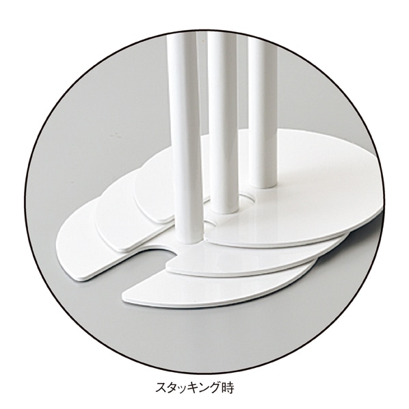 コンパクト スタッキングベルトパーティション ホワイト〔ストエキオリジナル〕 パーテーション ブルー 1台