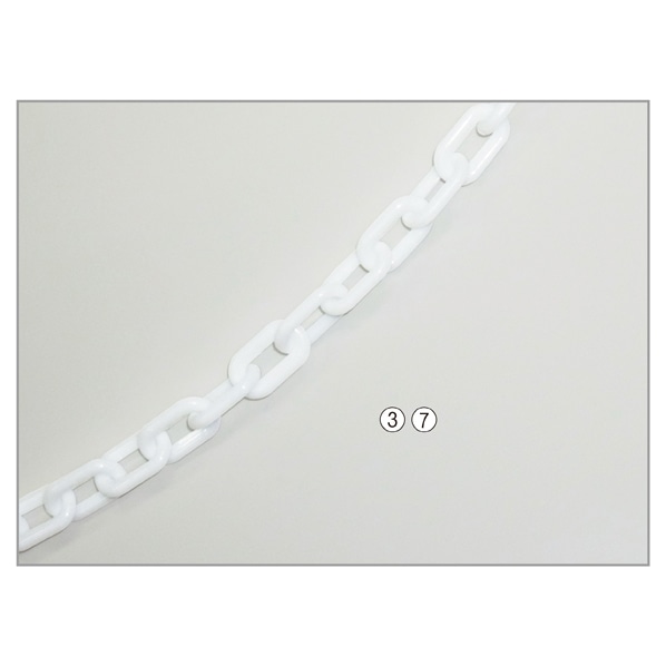 チェーンスタンド用樹脂チェーン 120cm 赤