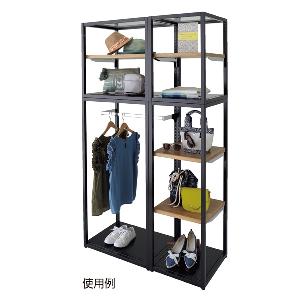 ブロックフレーム本体 幅40cmタイプ ブラック〔ストエキオリジナル〕 高さ120cm