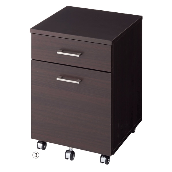 ワゴンキャビネット〔ストエキオリジナル〕 エクリュ