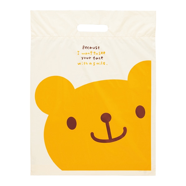 ヘッズ ポリバッグ うさクマ 袋 35×45×底マチ6cm