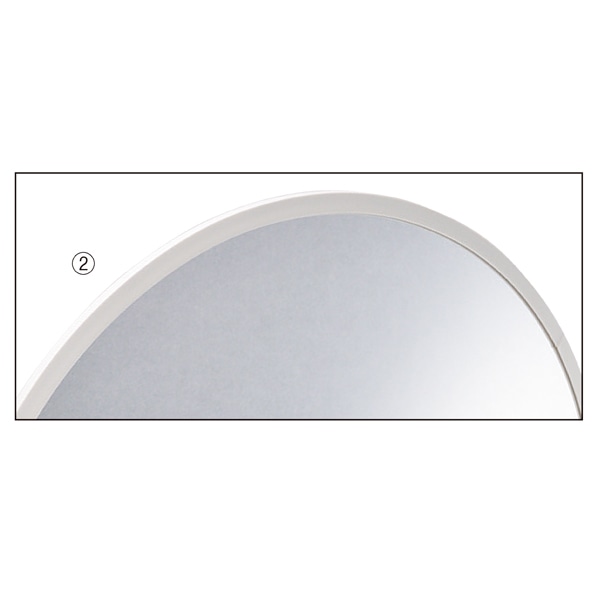 防犯ミラーフレキシブルタイプ  直径55cm 白