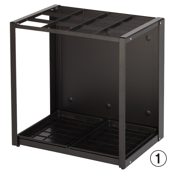 パネル傘立 36本立て パネル傘立 36本立て ブラック 1台