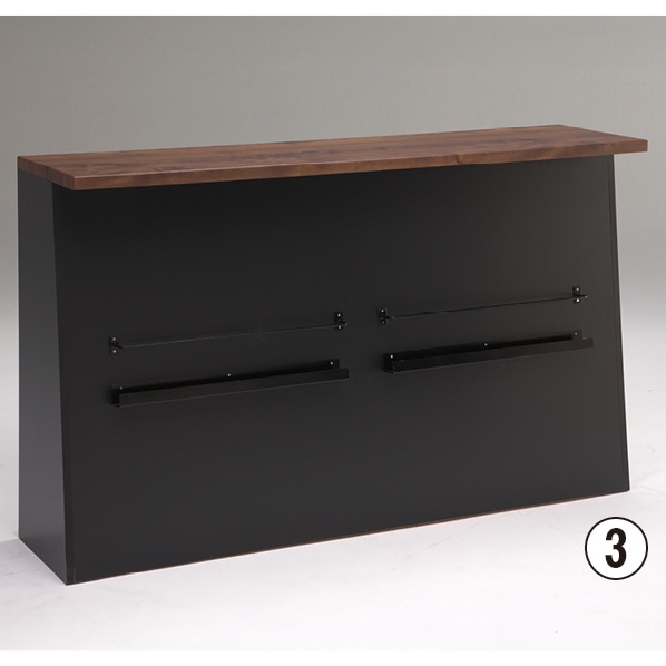 バルブ バーカウンター ブラック バルブ バーカウンター ブラック 幅95cm