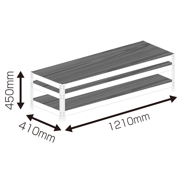 メタル＆ウッドラック ドリームウェア ローボード 