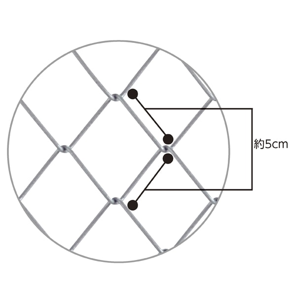 フェンスフレーム ハンマートーンシルバー 90×120cm