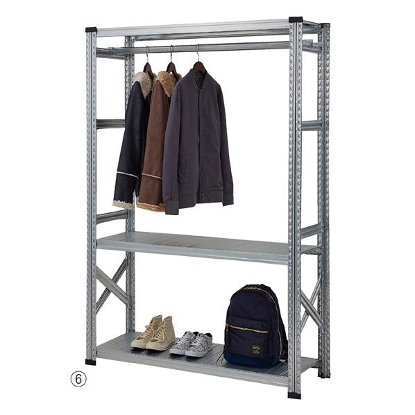 メタルシステム(本体) 幅128cm 高さ210cm 5段