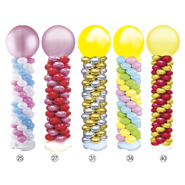 バルーンタワーセット ブルー ゴールド×シルバー