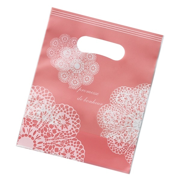 【50枚】ベルべ PPスタンドバッグ レースィ ギフト 袋 S クリーム