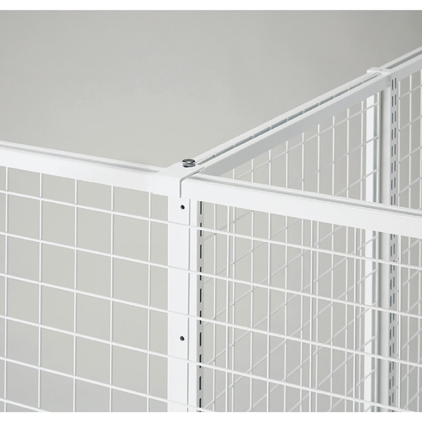 エンド固定金具/SF中央片面タイプ幅90cm用〔ストエキオリジナル〕 ブラック