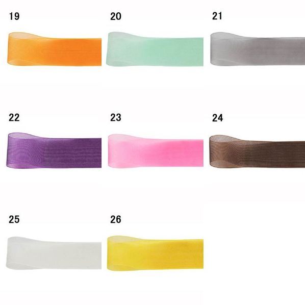 青山リボン オーガンジーネオ 6mm幅×30m  00524-001