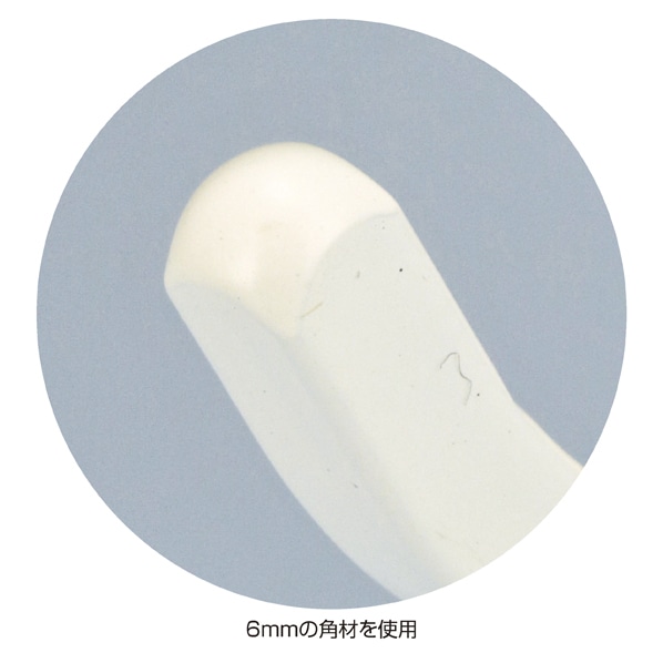 【5個】スチール製ディスプレイ用フック スクエアタイプ クロームメッキ